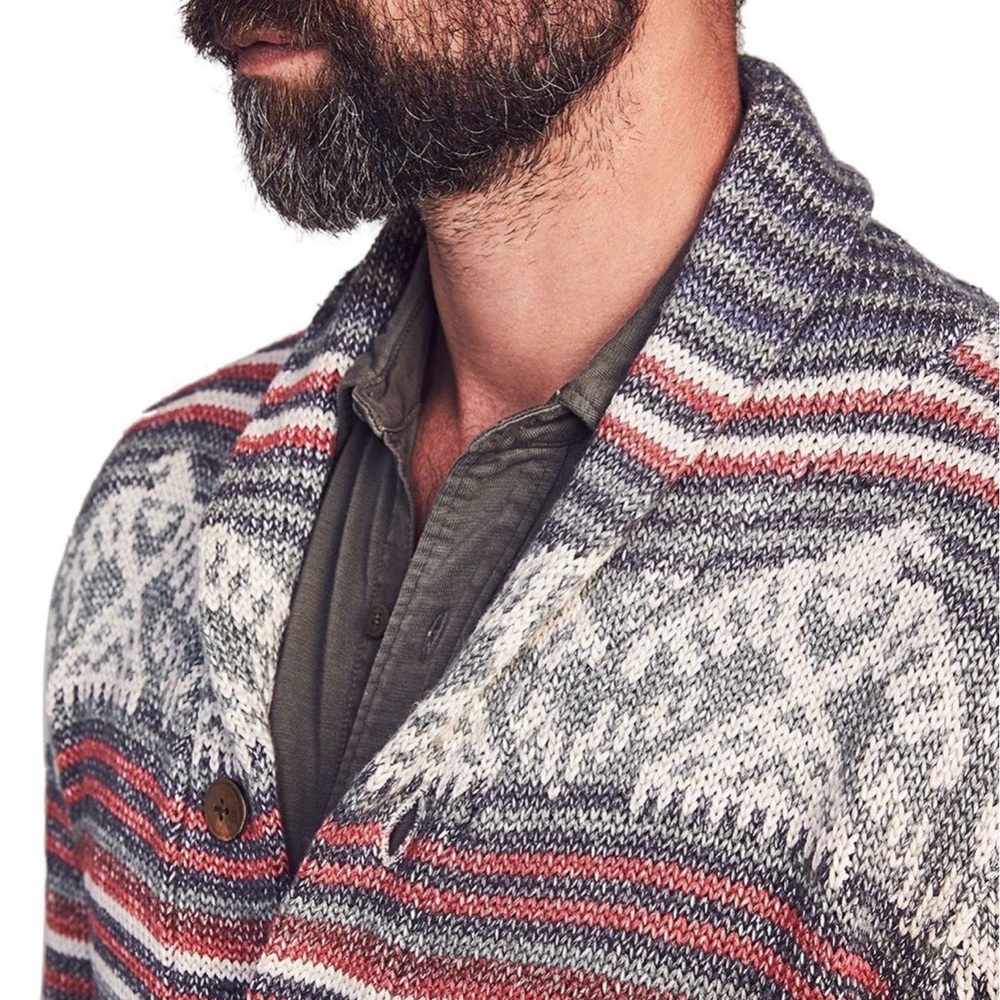Faherty Men’s Thunderbird Serape Jacquard
Button Cardigan - Medium - EUC - Picture 3 of 14